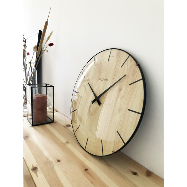 Edge Wood Dome Väggklocka 35cm (Bild 5 av 6)