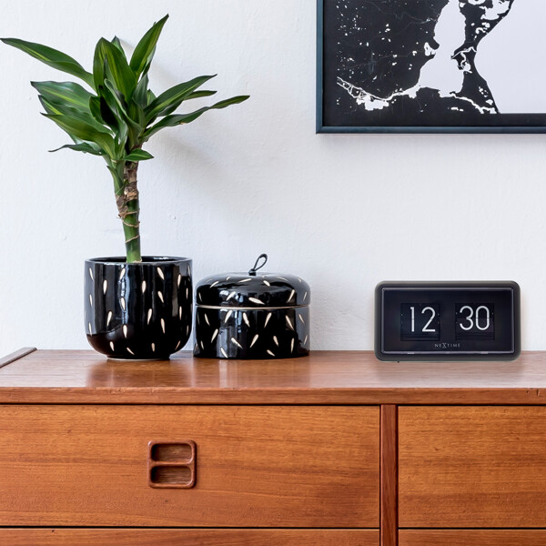 Flip Clock 24Hr Bords/Väggklocka 18 cm (Bild 4 av 6)
