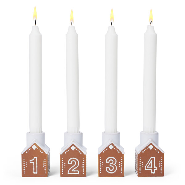 Gingerbread Adventsljusstake (Bild 1 av 6)