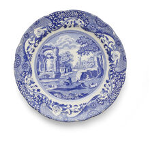 27 cm - Blue Italian Tallrik