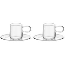 2 st/paket - Viva Espressokopp med fat 8cl 2-pack