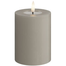 Sand - LED Blockljus 7,5x10 cm