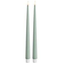 2 st/paket - Sage Green - LED Kronljus Shiny 28 cm