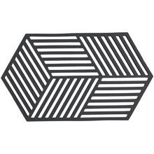 Grytunderlägg Hexagon 24 cm Svart