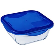 Förvaringslåda i glas Cook&Go fyrkantig