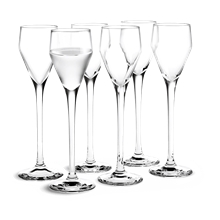 1 set - Holmegaard Perfection Snapsglas 5 cl 6-pack