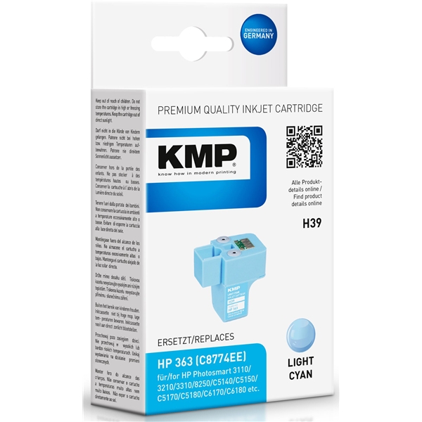 KMP H39 - HP 363 Light Cyan