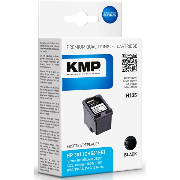 KMP H135 - HP 301 Black