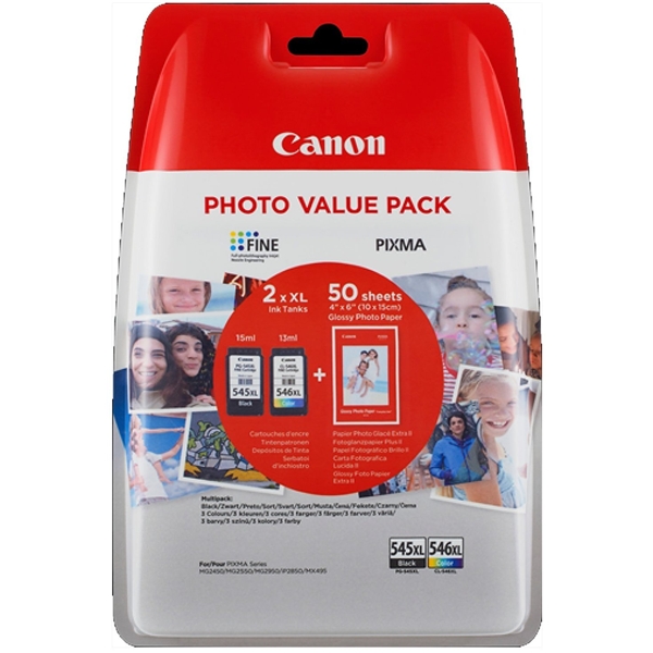 Canon PG-545XL Black + CL-546XL Color