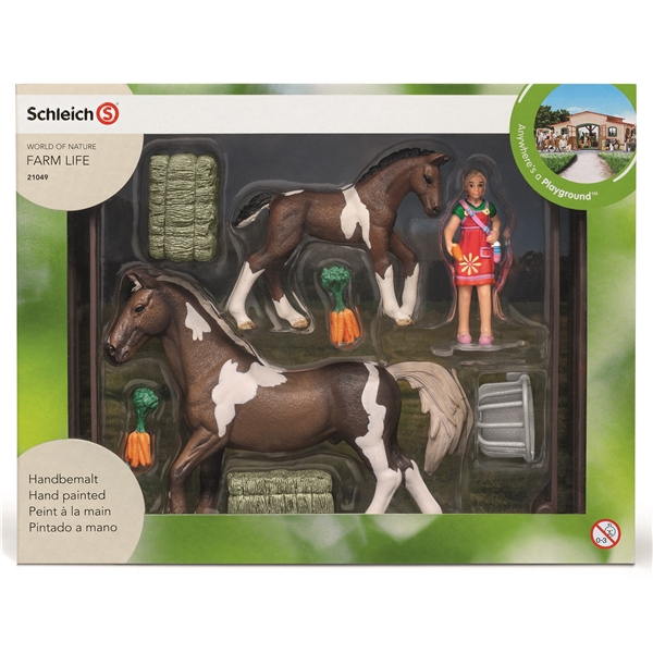 Schleich 21049 Lekset Hästar & Foder (Bild 1 av 2)