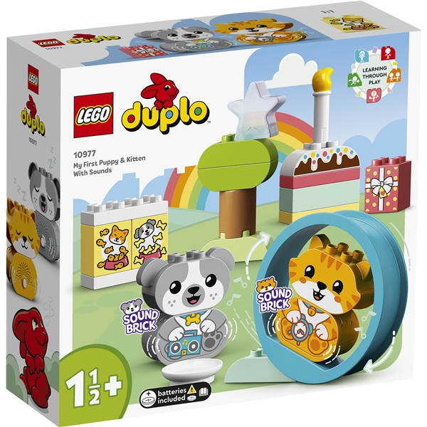 10977 LEGO DUPLO Hundvalp & Kattunge med Ljud (Bild 1 av 6)