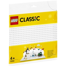 11010 LEGO Classic Vit Basplatta