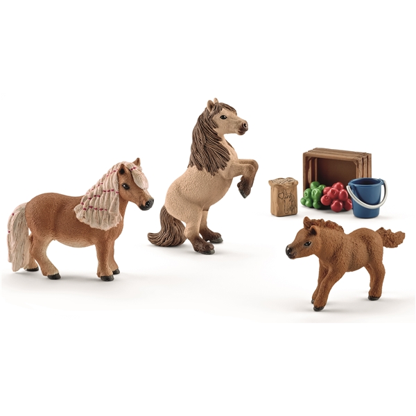 Schleich 41432 Mini Shetlandsponnyfamilj