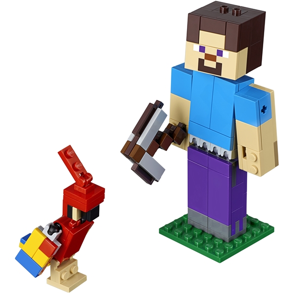 21148 LEGO Minecraft BigFig Steve med papegoja (Bild 3 av 3)