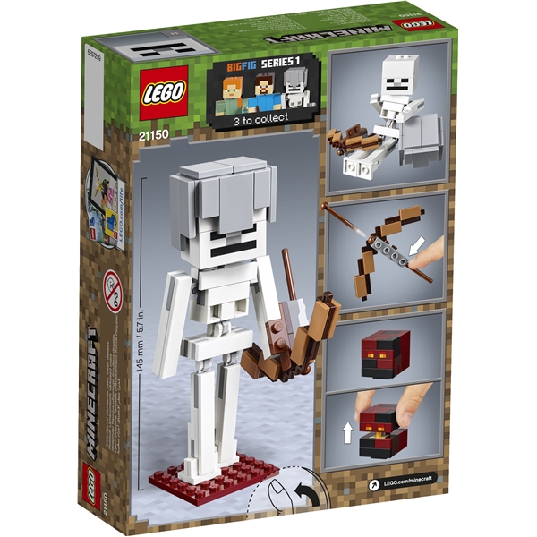 21150 LEGO Minecraft BigFig Skelett med Magmakub (Bild 2 av 3)