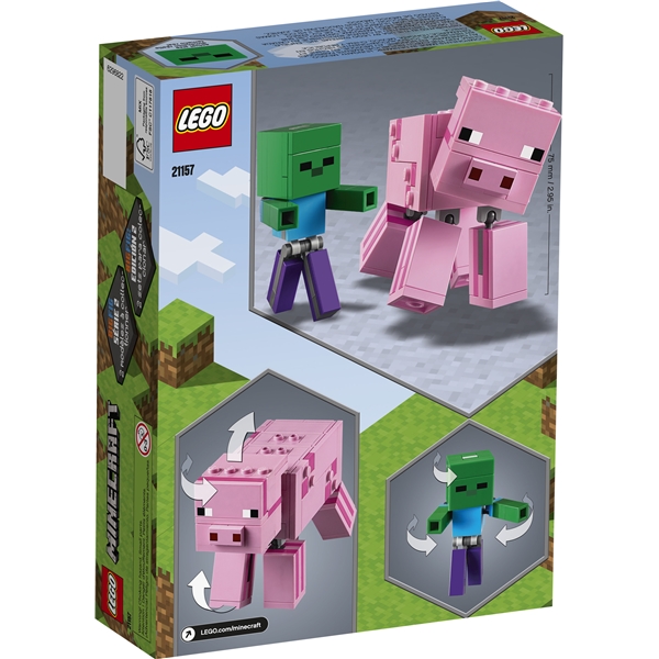 21157 LEGO Minecraft BigFig Gris med Zombiebaby (Bild 2 av 3)