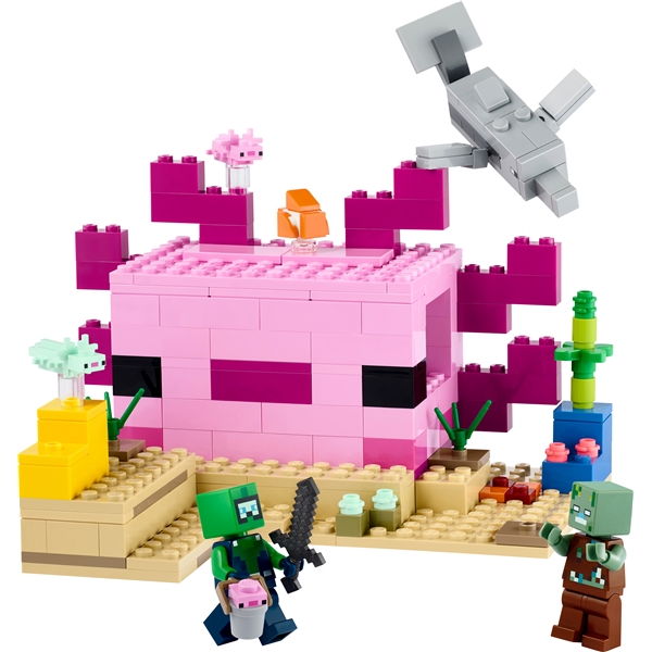 21247 LEGO Minecraft Axolotlhuset (Bild 3 av 6)