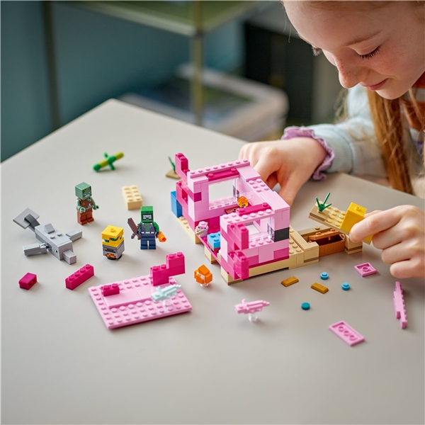 21247 LEGO Minecraft Axolotlhuset (Bild 4 av 6)
