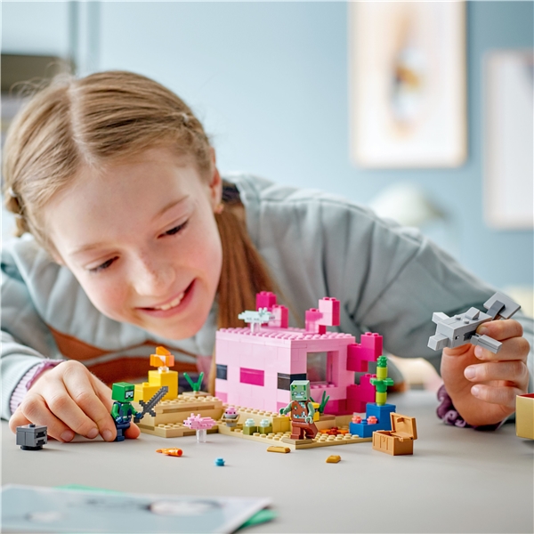 21247 LEGO Minecraft Axolotlhuset (Bild 5 av 6)