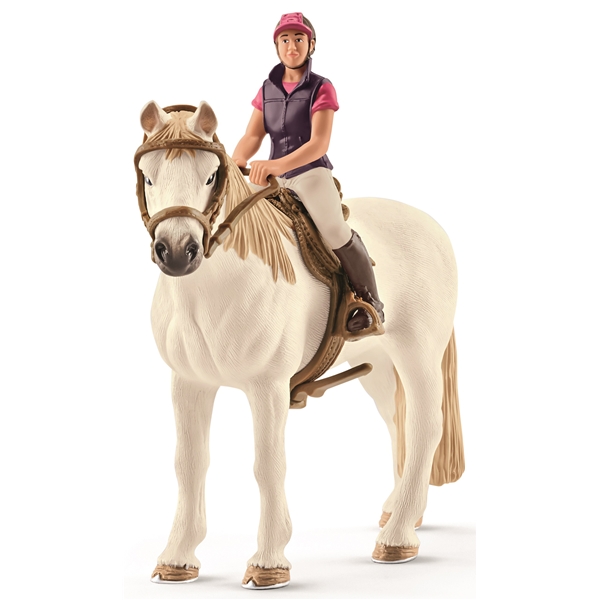 Schleich 42359 Fritidsryttare med Häst