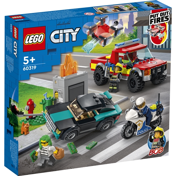 60319 LEGO City Fire Brandräddning och polisjakt (Bild 1 av 5)