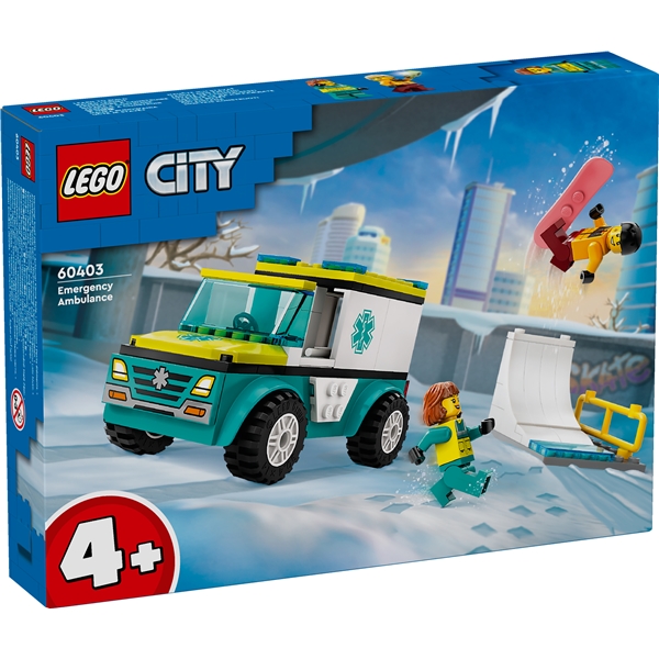 60403 LEGO City Ambulans & Snowboardåkare (Bild 1 av 6)