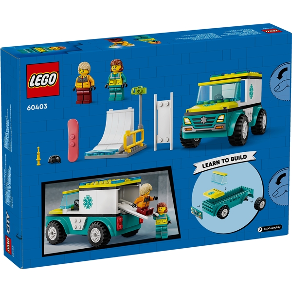 60403 LEGO City Ambulans & Snowboardåkare (Bild 2 av 6)