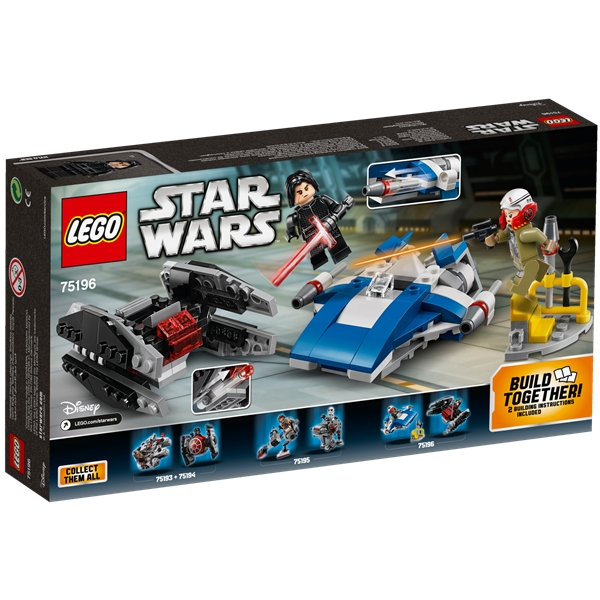 75196 LEGO Star Wars A-Wing vs. TIE Silencer (Bild 2 av 5)