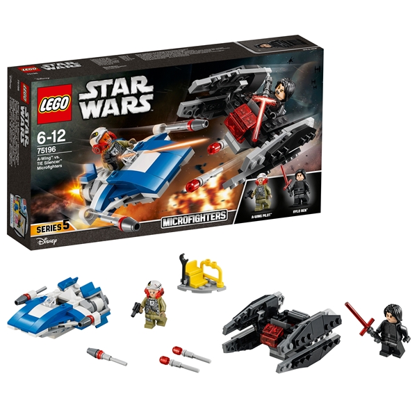 75196 LEGO Star Wars A-Wing vs. TIE Silencer (Bild 3 av 5)