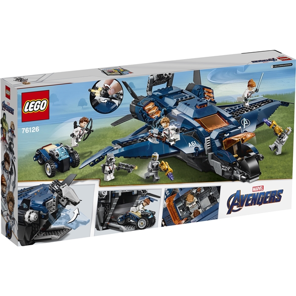 76126 LEGO Super Heroes Avengers Ultimata Quinjet (Bild 2 av 3)