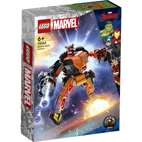 76243 LEGO Marvel Rocket i Robotutrustning (Bild 1 av 6)
