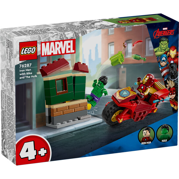 76287 LEGO Marvel Iron Man med Motorcykel & Hulk (Bild 1 av 6)