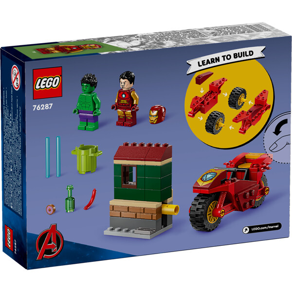 76287 LEGO Marvel Iron Man med Motorcykel & Hulk (Bild 2 av 6)