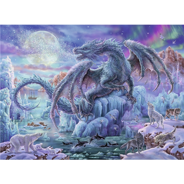 Pussel 500 Bitar Mysterious Dragons (Bild 2 av 2)