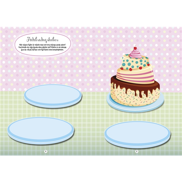 Pysselbok Kakor och tårtor med Klistermärken (Bild 2 av 5)