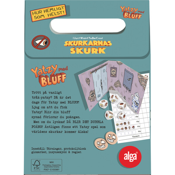 Alga Skurkarnas skurk: Yatzy med bluff (Bild 2 av 2)