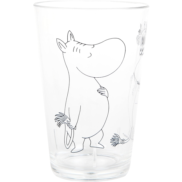 Mumin Glas Akryl Mumintrollet & Snorkfröken 4st (Bild 2 av 4)