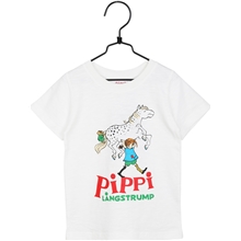 116 cl - Pippi Långstrump T-Shirt Vit