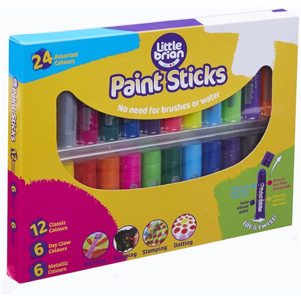 Little Brian Paint Sticks Colours 24
