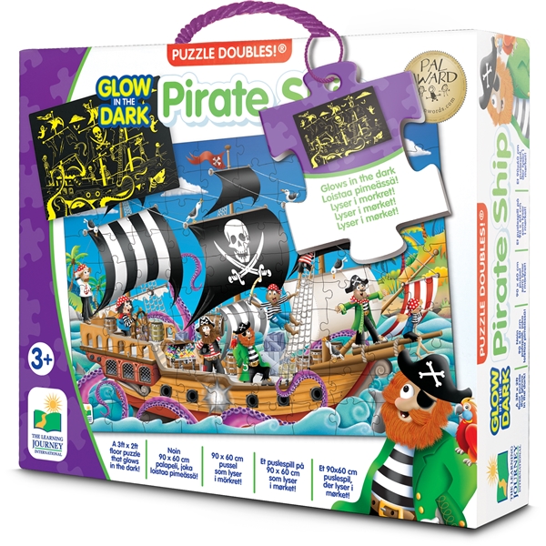 Puzzle Doubles Pirate Ship Glow in The Dark (Bild 1 av 3)