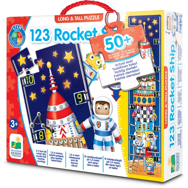 Long & Tall Puzzles 123 Rocket Ship (Bild 1 av 2)