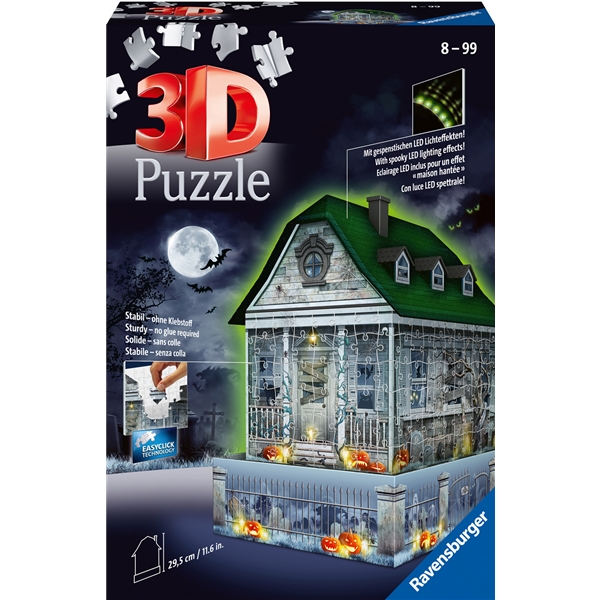 Pussel 3D 216 Bitar Night Light Haunted House