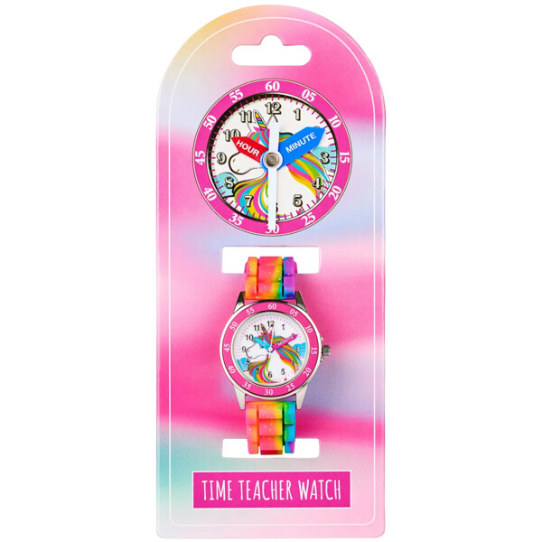 Accutime Time Teacher Watch Rainbow Unicorn (Bild 3 av 3)