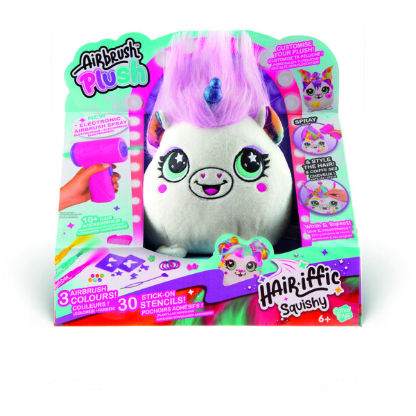 Airbrush Plush Hair'iffic Squish Pal-Princess (Bild 1 av 5)