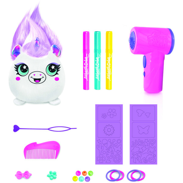 Airbrush Plush Hair'iffic Squish Pal-Princess (Bild 2 av 5)