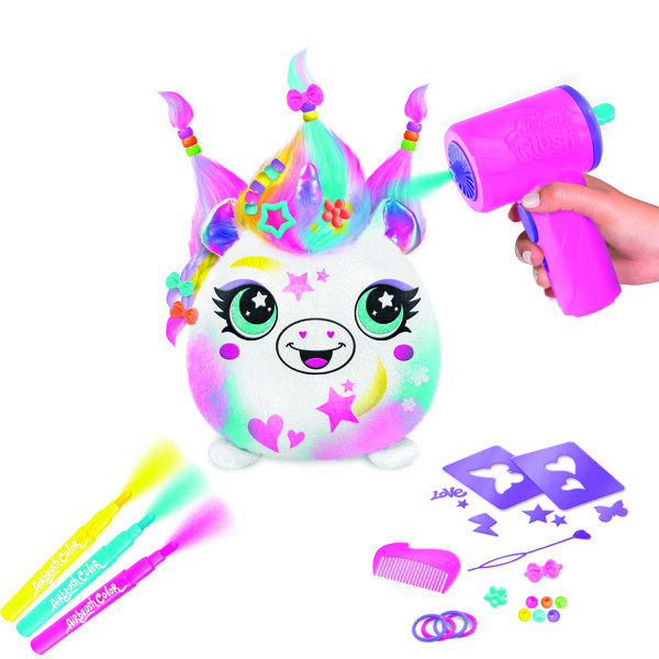 Airbrush Plush Hair'iffic Squish Pal-Princess (Bild 3 av 5)