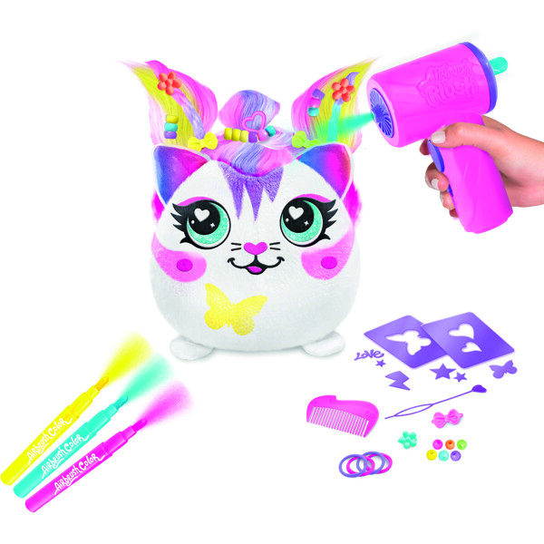 Airbrush Plush Hair'iffic Squish Pal-Precious (Bild 3 av 5)
