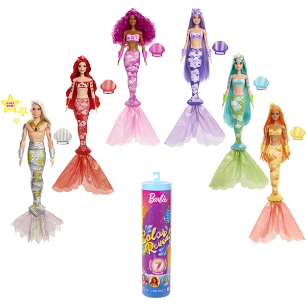 Barbie Color Reveal Rainbow Mermaid (Bild 1 av 6)
