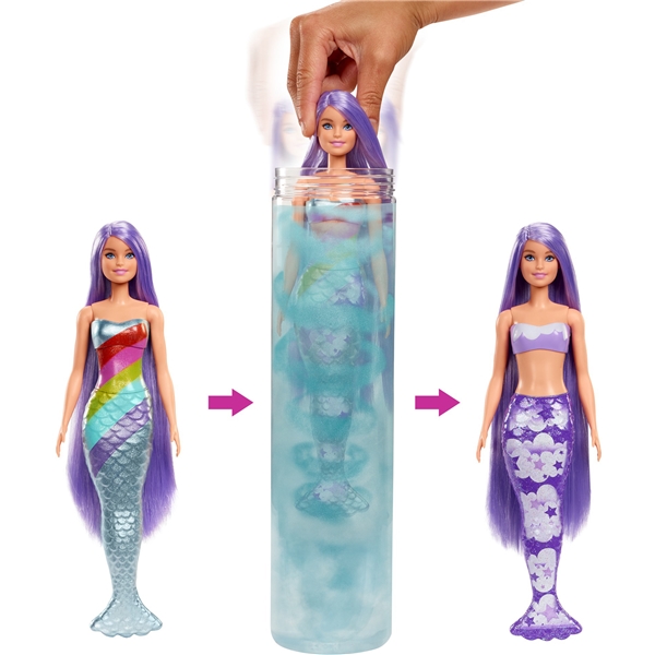 Barbie Color Reveal Rainbow Mermaid (Bild 3 av 6)