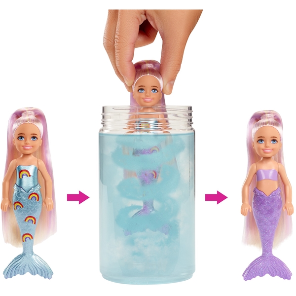 Barbie Color Reveal Chelsea Rainbow Mermaid (Bild 3 av 6)